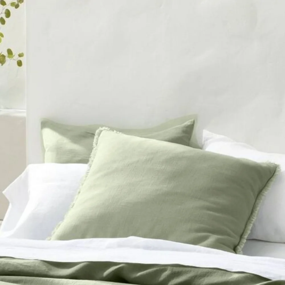 Casaluna Linen Blend Euro Throw Pillow - Picture 2 of 3